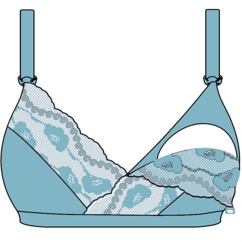 Carriwell Csipkés puha szoptatós melltartó - Bézs S