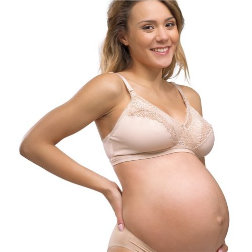 Carriwell Csipkés puha szoptatós melltartó - Bézs XL