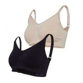   Carriwell 2db-os original szoptatós melltartó - Fekete/Bézs L