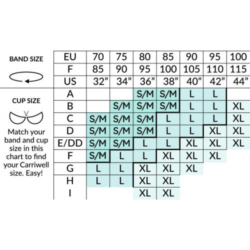 Carriwell 2db-os original szoptatós melltartó - Fekete/Bézs L