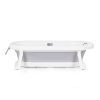 Chipolino Bubble Spa összecsukható kád vízhőmérővel, vödörrel és öblítőpohárral 83 cm - light grey