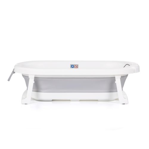 Chipolino Bubble Spa összecsukható kád vízhőmérővel, vödörrel és öblítőpohárral 83 cm - light grey