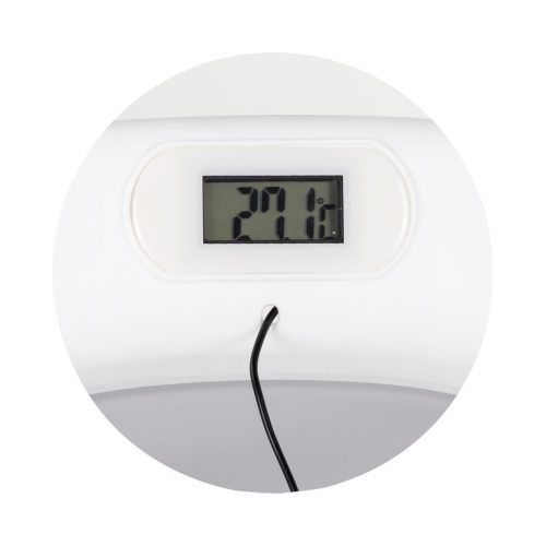 Chipolino Bubble Spa összecsukható kád vízhőmérővel, vödörrel és öblítőpohárral 83 cm - light grey