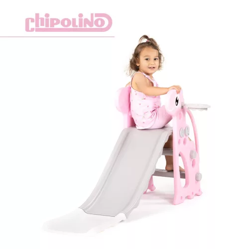 Chipolino gyerek csúszda Dino 116 cm - pink