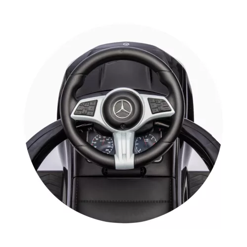 Chipolino Mercedes Benz C-Class bébitaxi tolókarral - white