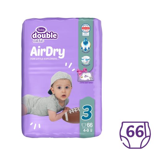 Violeta Double Care Air Dry Nadrágpelenka 3 (4-9 kg) 66 db