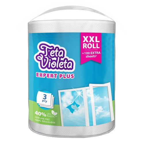 Violeta háztartási papírtörlő EXPERT PLUS 3 rétegű, 1 db