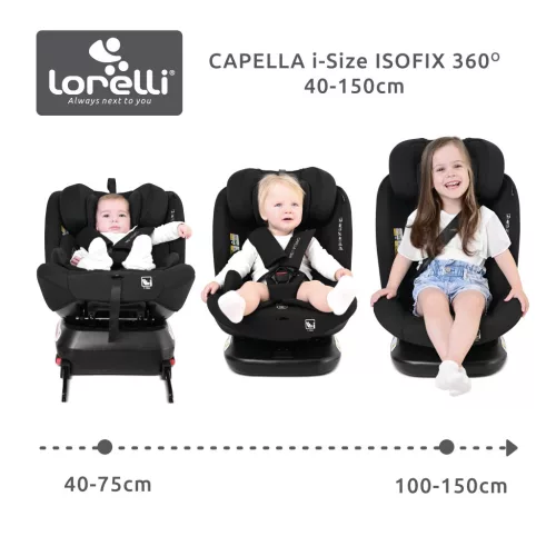 Lorelli Capella autósülés ISOFIX 40-150cm - Pink