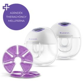   Lansinoh hordható mellszívó - 4 fázisú, dupla + Theragyöngy mellpárna szett