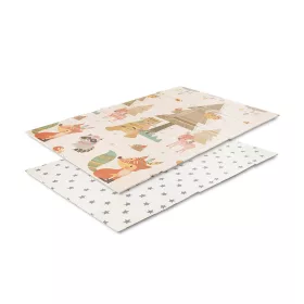   Lorelli Összehajtható 2 oldalas thermo játszószőnyeg 120x180cm - Beige Home & stars