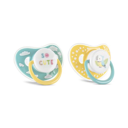 Baby Care cumi kupakkal 2db 6M+ - YELLOW/BLUE