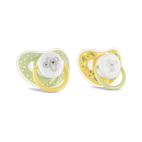 Baby Care cumi kupakkal 2db 6M+ - YELLOW/GREEN