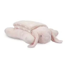   Lorelli Poffy Duo takaró 75x90 cm párnával 45x30 cm - Peach Bunny