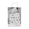 Lorelli Poffy Duo takaró 75x90 cm párnával 45x30 cm - White Grey Teddy Bear