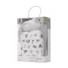 Lorelli Poffy Duo takaró 75x90 cm párnával 45x30 cm - White Grey Teddy Bear