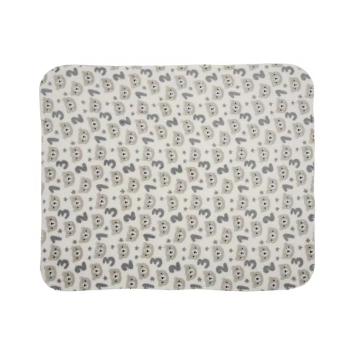 Lorelli Poffy Duo takaró 75x90 cm párnával 45x30 cm - White BeigeTeddy Bear