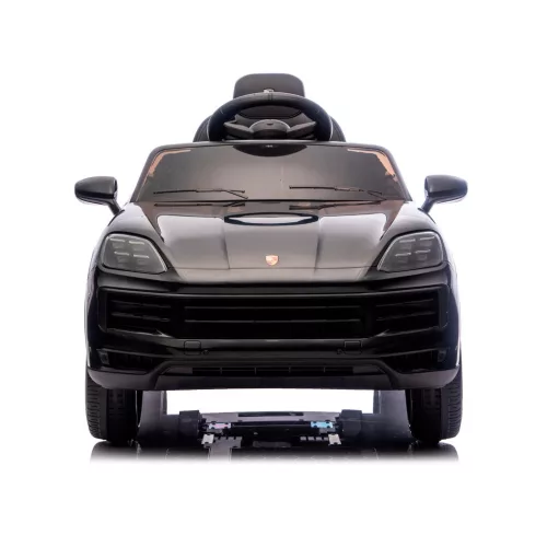 Chipolino Porsche Cayenne elektromos autó bőr üléssel - black