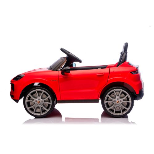 Chipolino Porsche Cayenne elektromos autó bőr üléssel - red
