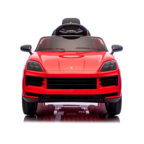 Chipolino Porsche Cayenne elektromos autó bőr üléssel - red
