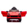 Chipolino Porsche Cayenne elektromos autó bőr üléssel - red
