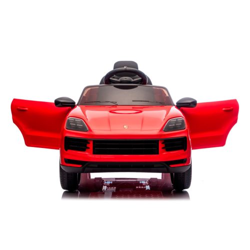 Chipolino Porsche Cayenne elektromos autó bőr üléssel - red