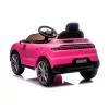 Chipolino Porsche Cayennee lektromos autó bőr üléssel - pink