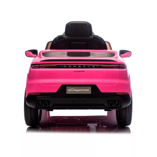 Chipolino Porsche Cayennee lektromos autó bőr üléssel - pink