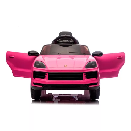 Chipolino Porsche Cayennee lektromos autó bőr üléssel - pink