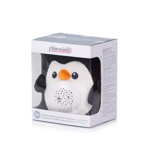 Chipolino projektoros zenélő plüss játék - Little Penguin