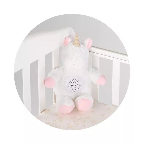 Chipolino projektoros zenélő plüss játék - Little Unicorn