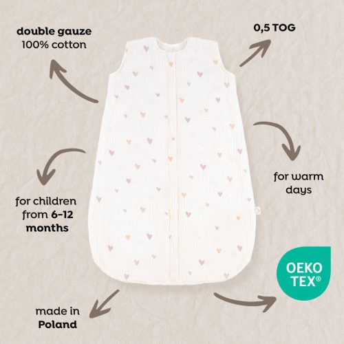 Albero Mio hálózsák M - CMP1 Mini Hearts