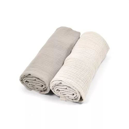 Albero Mio muszlin pelenka, 2 darabos csomag - CC2 Beige