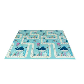   2 oldalas összehajtható játszószőnyeg 180x200cm - Állatos