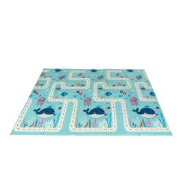   2 oldalas összehajtható játszószőnyeg 180x200cm - Állatos