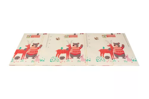 2 oldalas összehajtható játszószőnyeg 180x200cm - Erdő