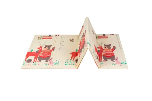 2 oldalas összehajtható játszószőnyeg 180x200cm - Erdő