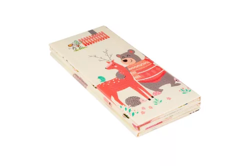 2 oldalas összehajtható játszószőnyeg 180x200cm - Erdő