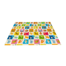   2 oldalas összehajtható játszószőnyeg 180x200cm - Zsiráfos