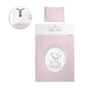 Lorelli 5 részes ágynemű garnitúra - Little Bear Pink