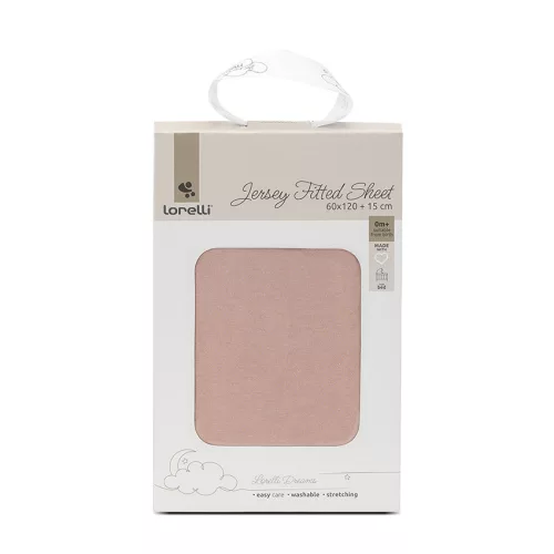 Lorelli gumis lepedő 60x120x15 - Pink