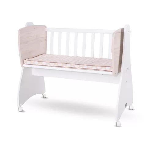 Lorelli First Dreams ringatható bölcső 105x55 - White / Light Oak