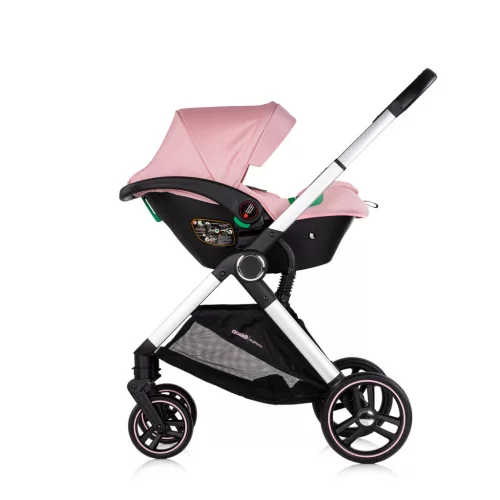 Chipolino Euphoria 3 az 1-ben újszülött babakocsi - Powder pink