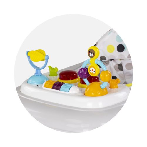 Chipolino Baby Steps zenélő bébikomp - Grey