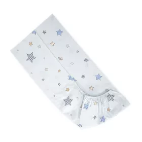 Lorelli gumis lepedő 60x120 + 15cm - Bear With Swing Blue