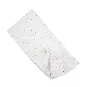 Lorelli gumis lepedő 70x140 + 15cm - Happy Friends Blue