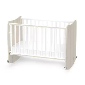 Lorelli Stars ringatható kiságy 60x120 - White / Light oak