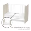 Lorelli Stars ringatható kiságy 60x120 - White / Light oak