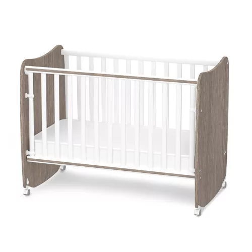 Lorelli Stars ringatható kiságy 60x120 - White / Coffee