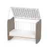 Lorelli Stars ringatható kiságy 60x120 - White / Coffee