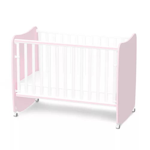Lorelli Stars ringatható kiságy 60x120 - White / Orchid Pink